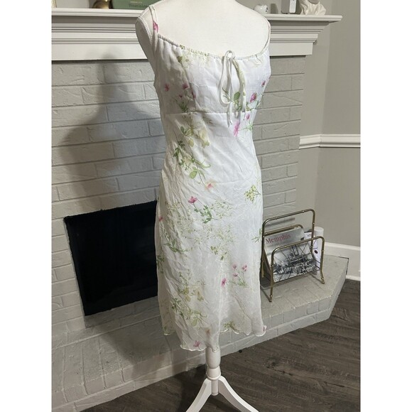 Vintage NWT Y2K Sz 9 90s Dress City Triangles Fairy Milkmaid Cottagecore Floral - Picture 2 of 6